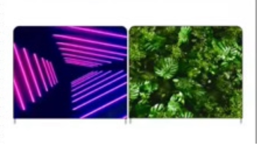 Futuristic Neon & Lush Greenery