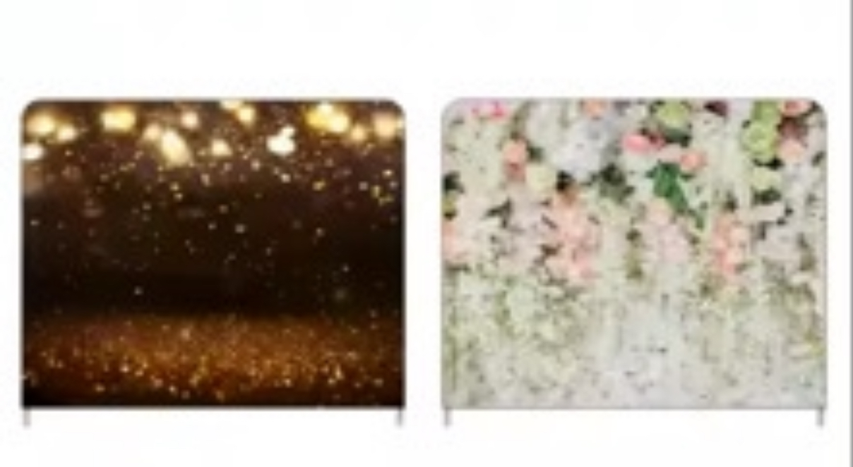 Golden Glow & Floral Wall